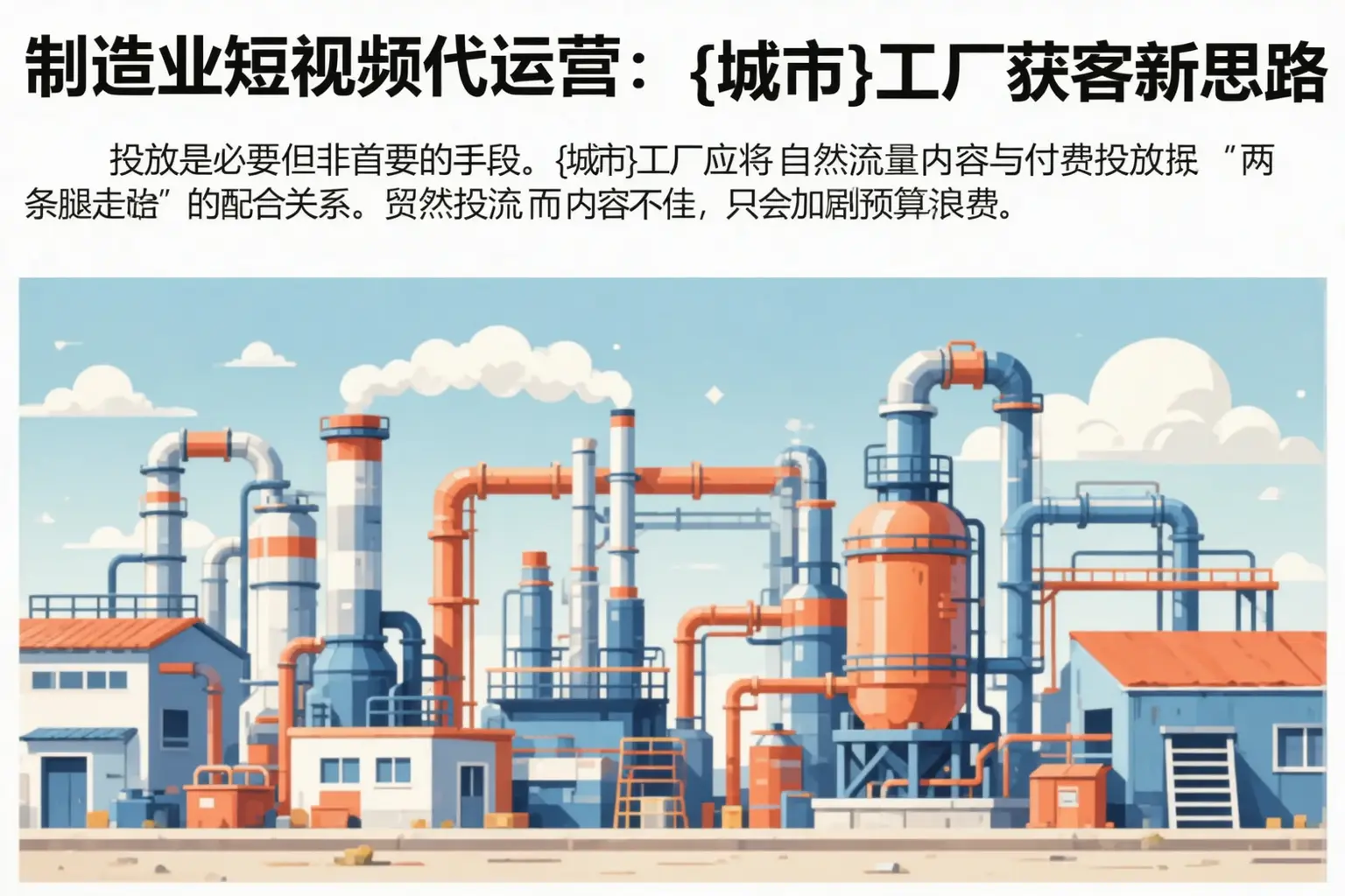 制造业短视频代运营：涉县工厂获客新思路